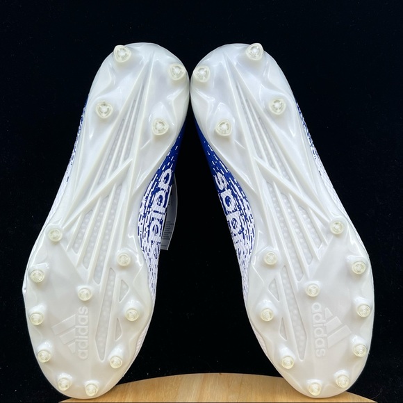 Adidas Adizero Scorch Football Cleats Navy Blue/White FW4086 Mens Sz 12.5 - Picture 8 of 10